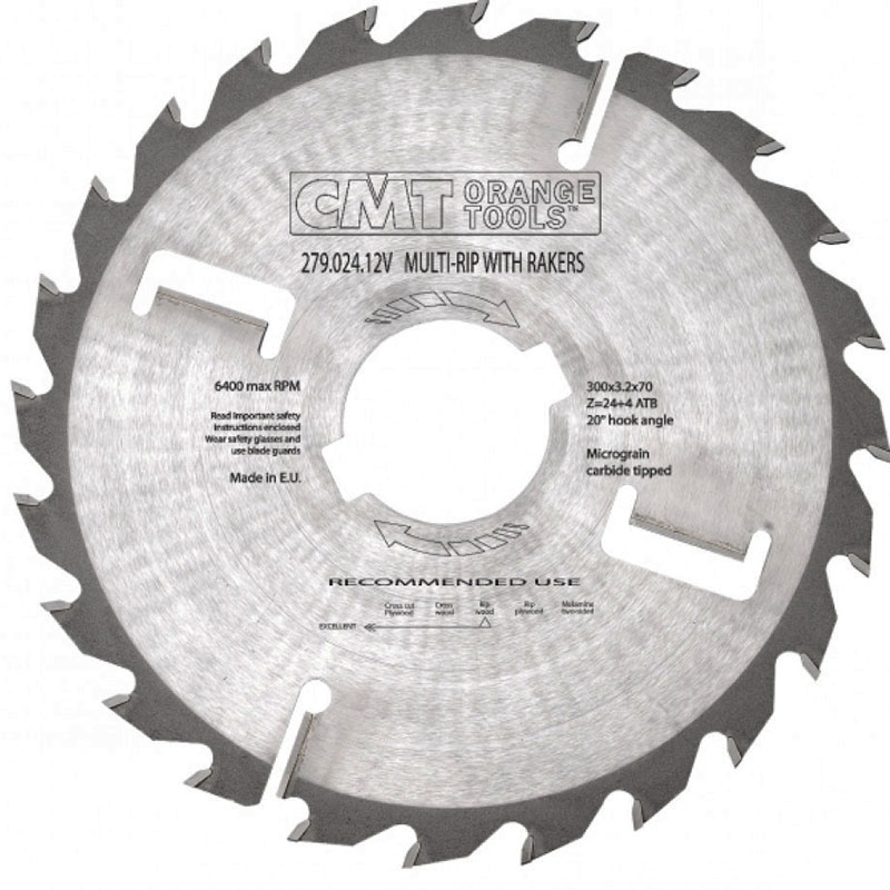 Диск пильный 250x80x3,2/2,2 18° 10° ATB Z=20+4 CMT 279.020.10W