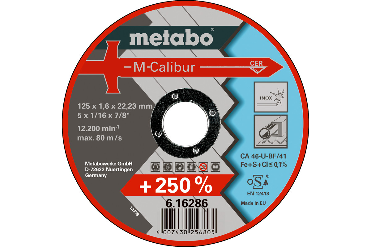 M-Calibur 125 x 1,6 x 22,23, Inox, TF 41 (616286000)  