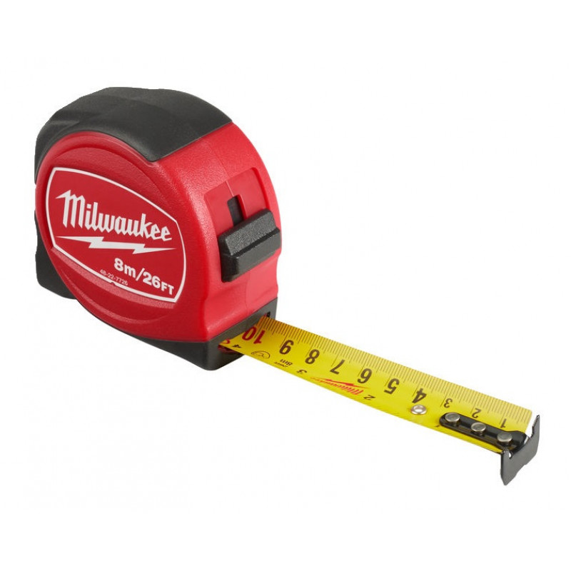 Рулетка Milwaukee SLIM C8-26 / 25 мм (1шт) Рулетка Milwaukee SLIM C8-26 / 25 мм (1шт)