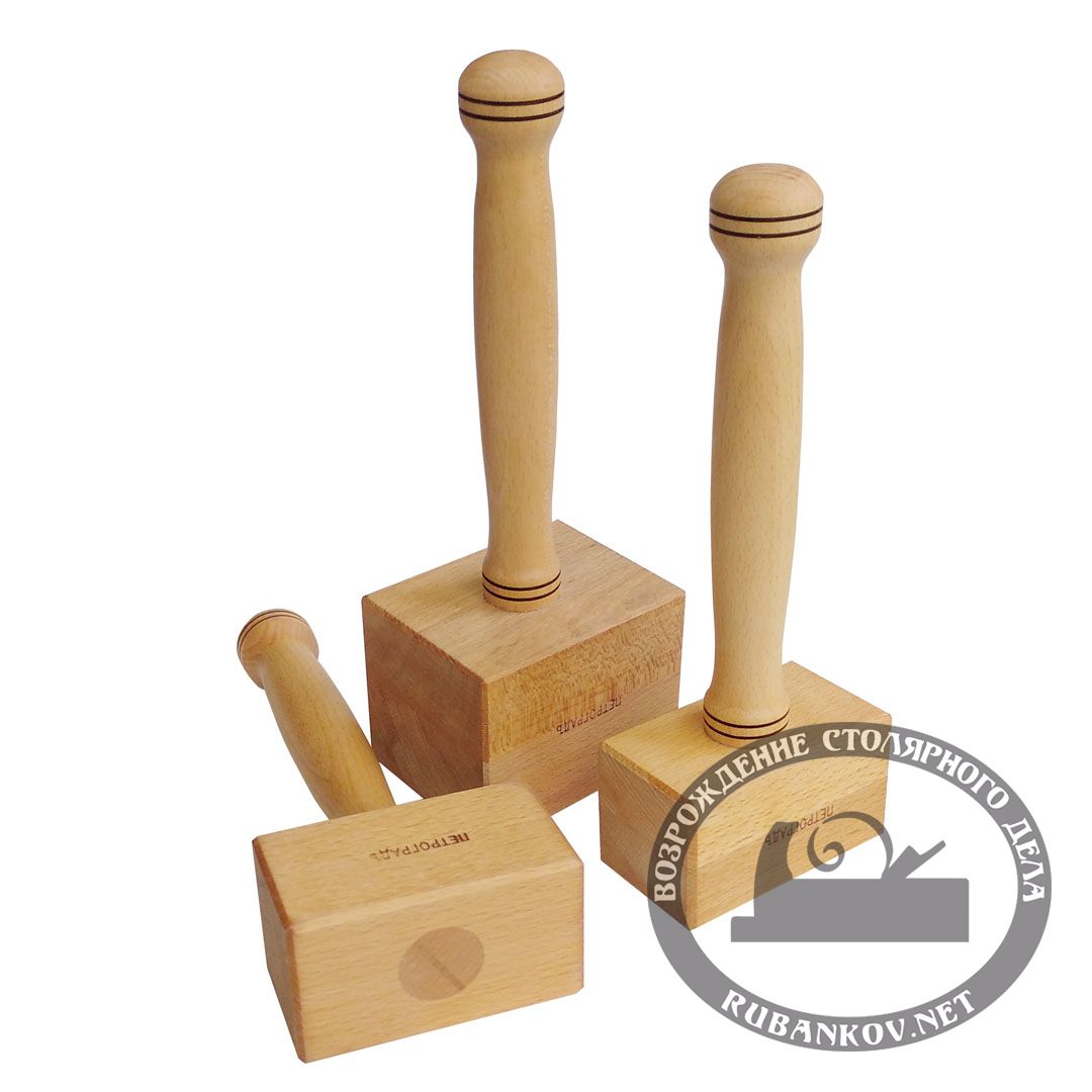 Киянка ПЕТРОГРАДЪ, 'кирпич', размер бойка - 60мм*60мм, 300г