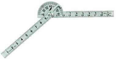 Угломер Shinwa  D40мм*100*100 мм, c двумя линейками