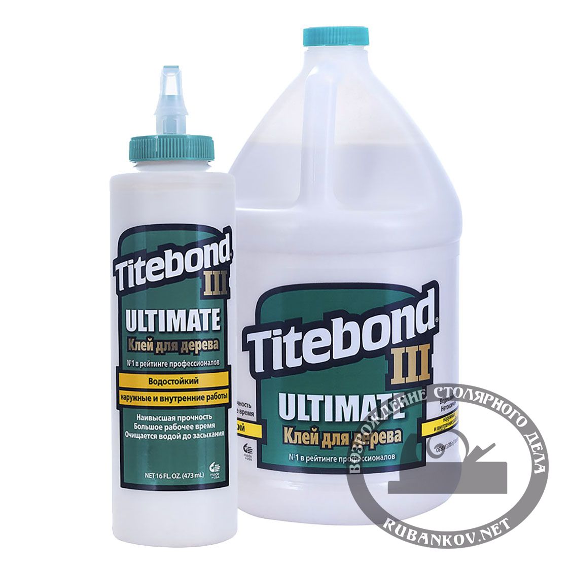 Клей Titebond III Ultimate повышенной влагостойкости, 3.8л