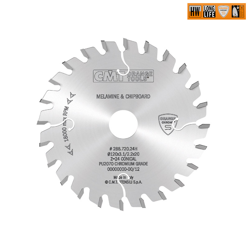 Диск пильный 120x22x3,1-4,0/2,2 0° CO+6°ATB Z=24 CMT 288.720.24K