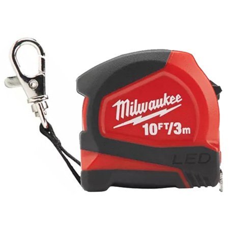 Рулетка Milwaukee LED 3М (10ФТ) с подсветкой LUX Рулетка Milwaukee LED 3М (10ФТ) с подсветкой LUX