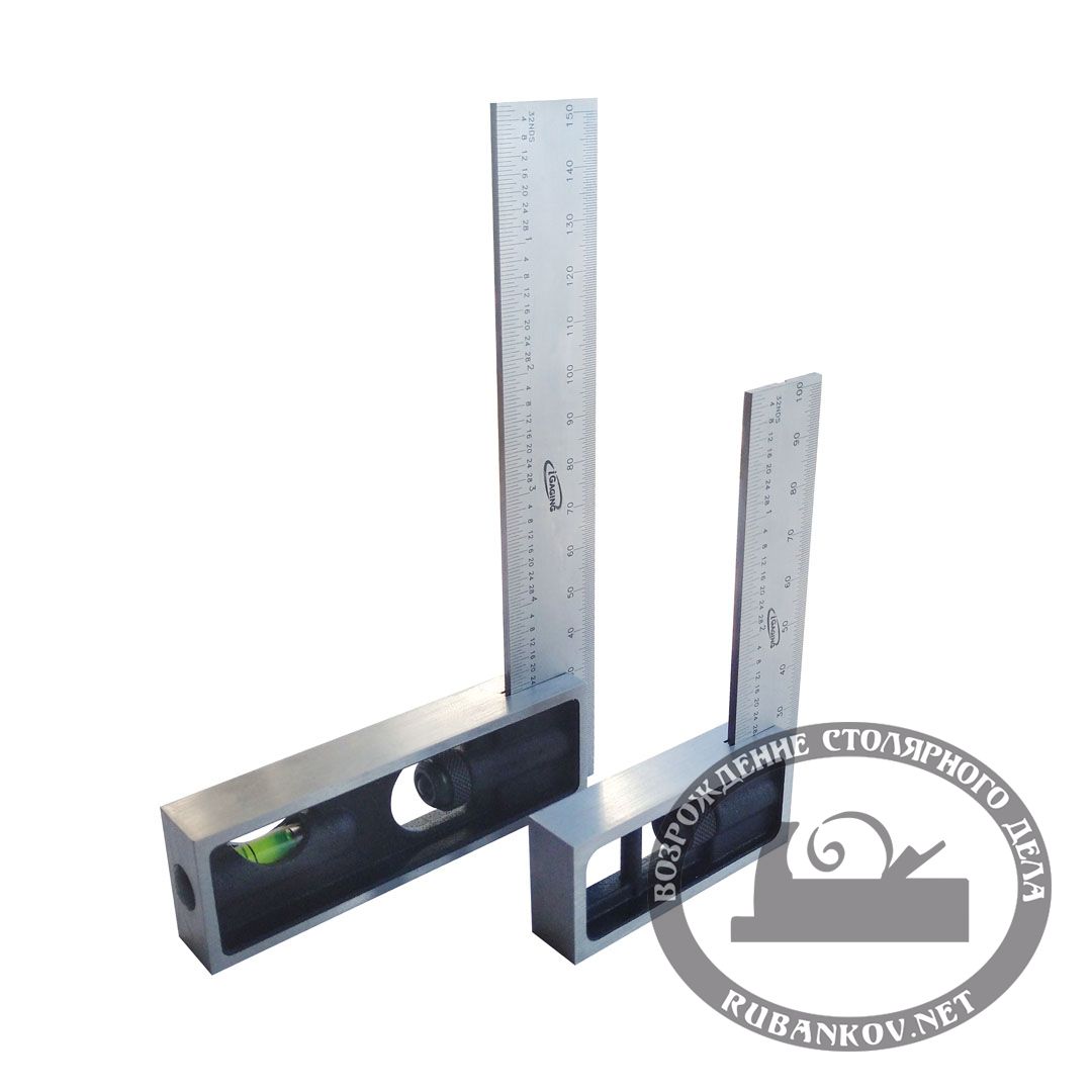 Угольник IGaging 100 мм, с подвижной подошвой, мм/дюймы