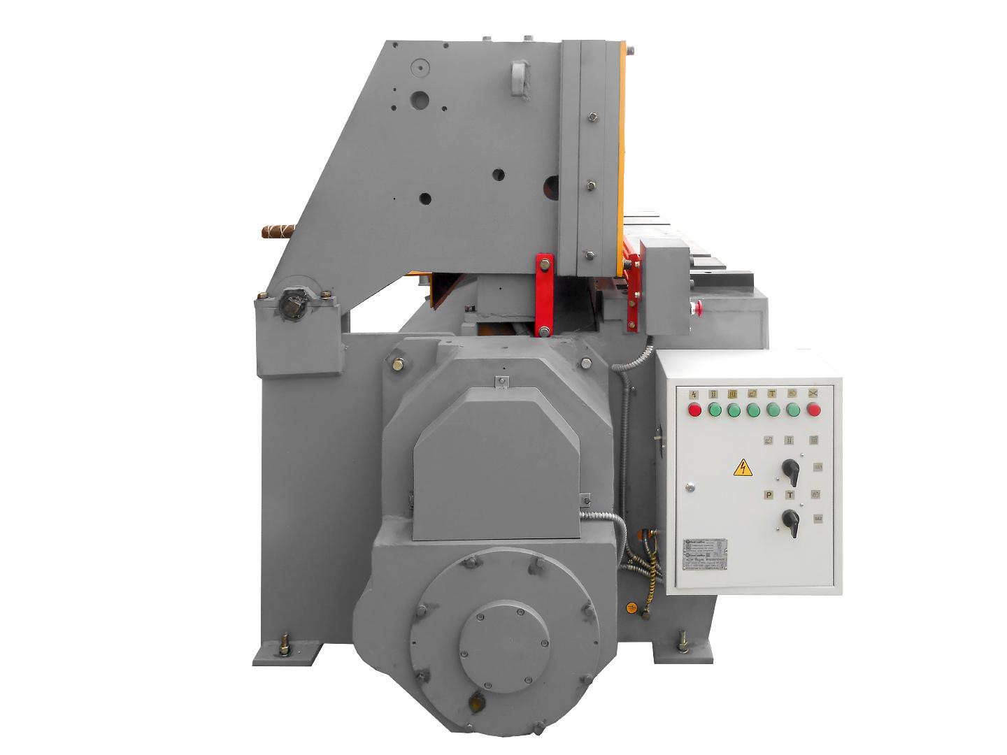 Ножницы гильотинные пневматические модели НА3216. Вид сбоку