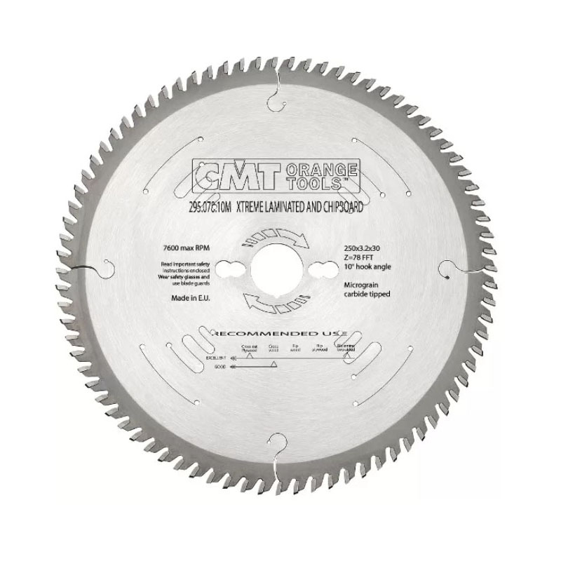 Диск пильный 350x30x3,5/2,5 10° FFT Z=108 CMT 295.108.14M