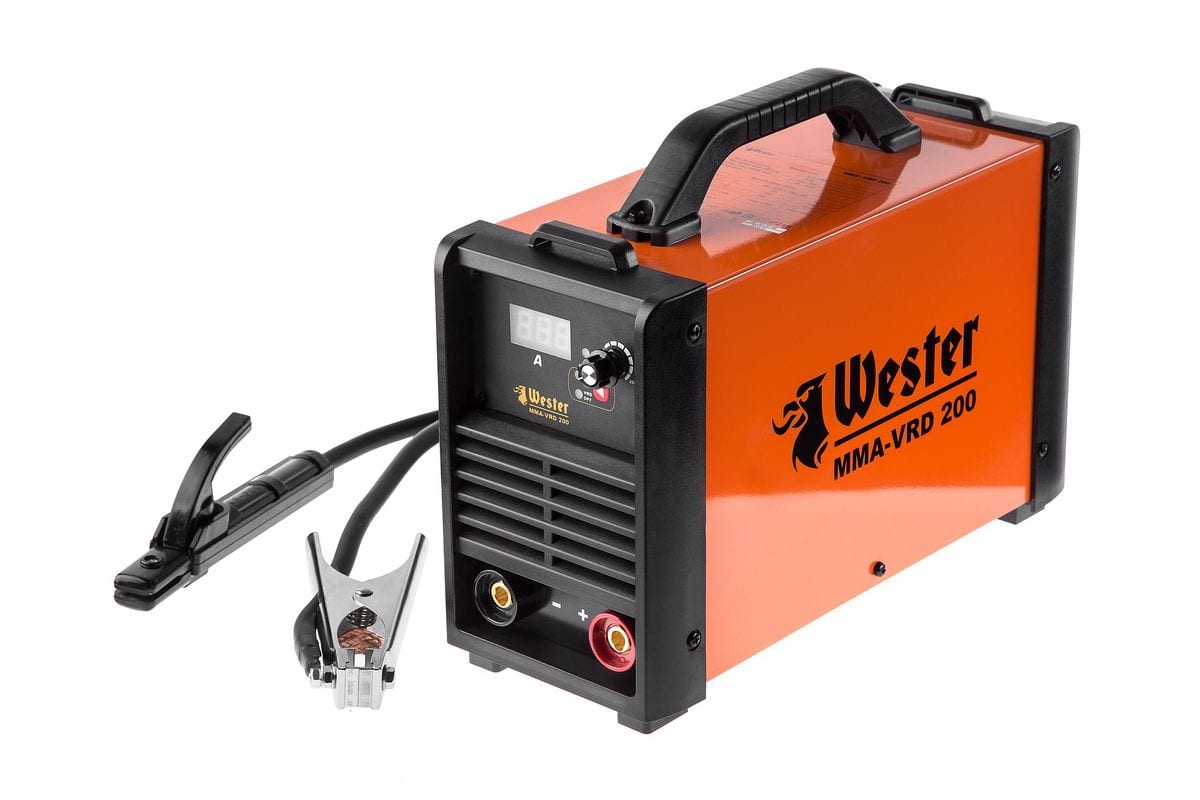 Сварочный инвертор WESTER MMA-VRD 200 10-200A 120-260B ПВ70% 1.6-5.0мм Сварочный инвертор WESTER MMA-VRD 200 10-200A 120-260B ПВ70% 1.6-5.0мм