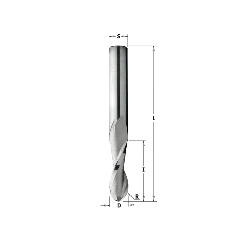 Фреза спиральная монолитная 19,05x57,15x109,5 Z=2 S=19,05 RH CMT 199.511.11