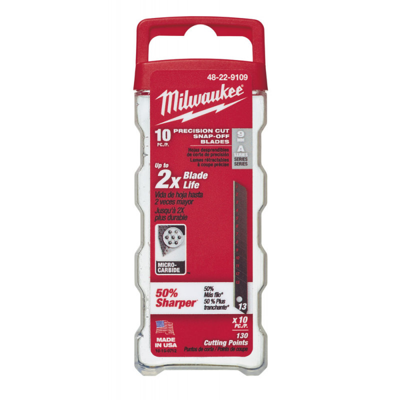 Запасные лезвия Milwaukee 9 мм Запасные лезвия Milwaukee 9 мм