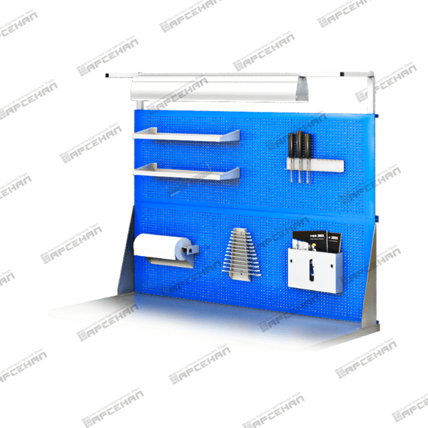 Экран двойной с держателем освещения 1500х1220х30мм 