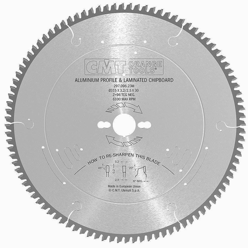 Диск пильный 315x30x3,2/2,5 -6° TCG Z=96 CMT 297.096.23M