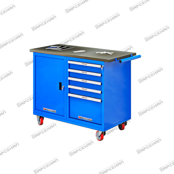 Верстак двухтумбовый на колесах TRIUMF-Medium ВТ.М-12G-R.05H