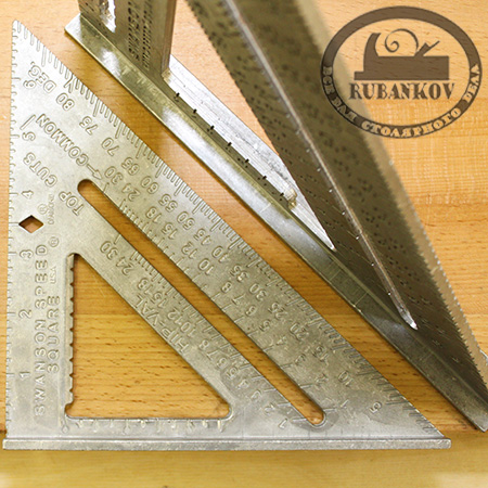 Угольник Swanson Speed Square, 12'/304мм, с упором