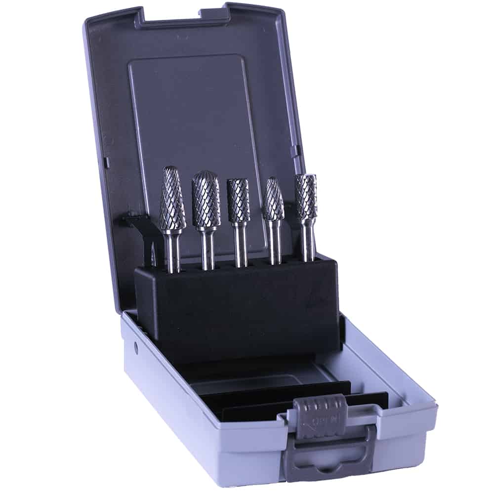 Набор из 5 шарошек по металлу | Euroboor RBS.105 - хвостовик Ø 6 мм