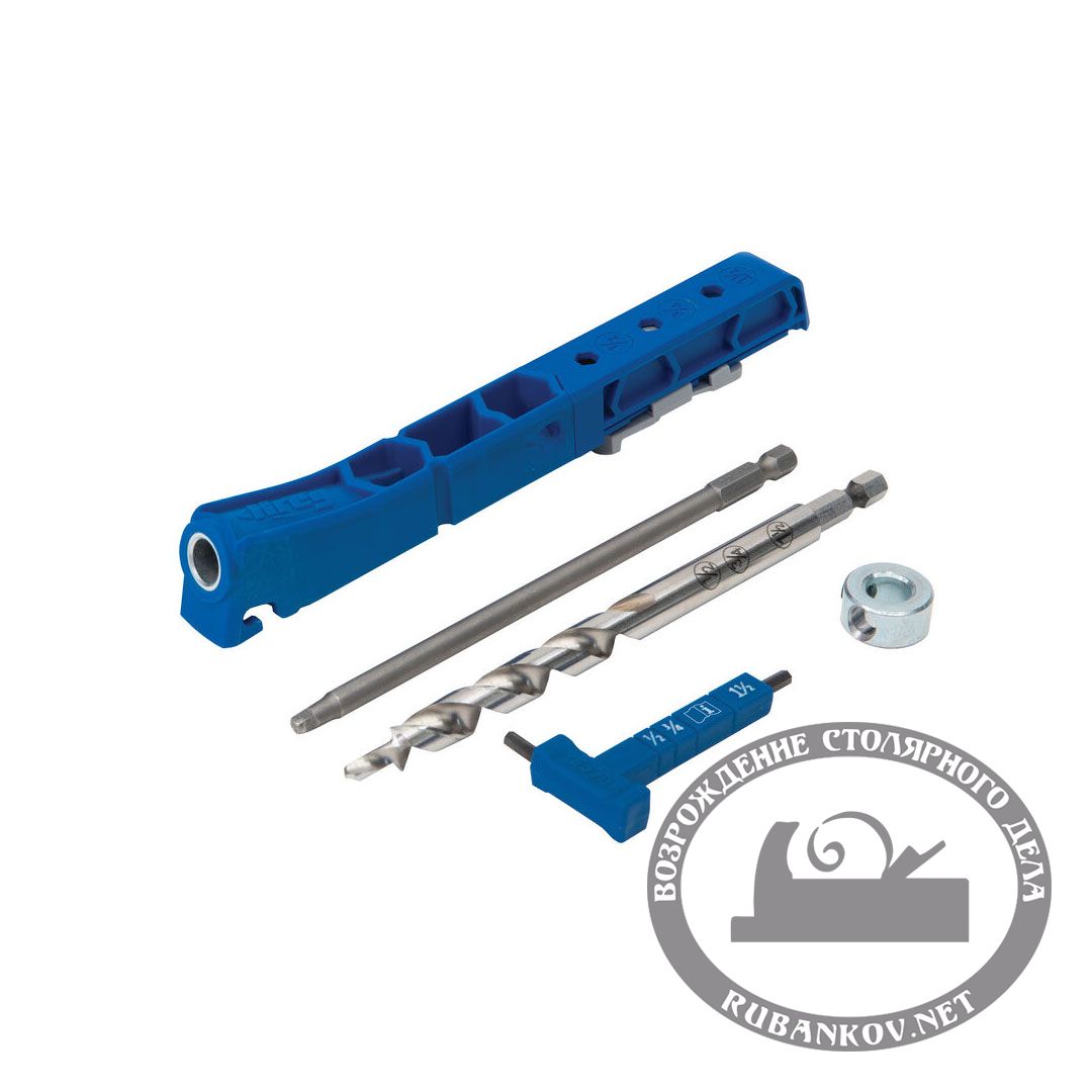 Приспособление для соединения саморезами Kreg Jig 310 +Ступенчатое сверло+ключ+бита+ограничитель