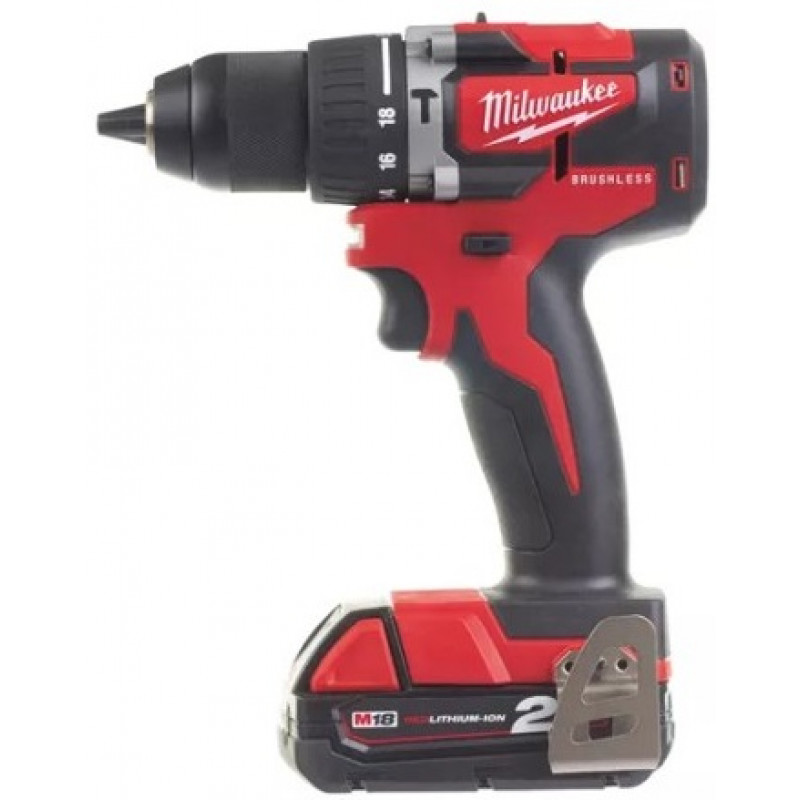 Аккумуляторная ударная дрель-шуруповерт Milwaukee M18 CBLPD-202C Аккумуляторная ударная дрель-шуруповерт Milwaukee M18 CBLPD-202C