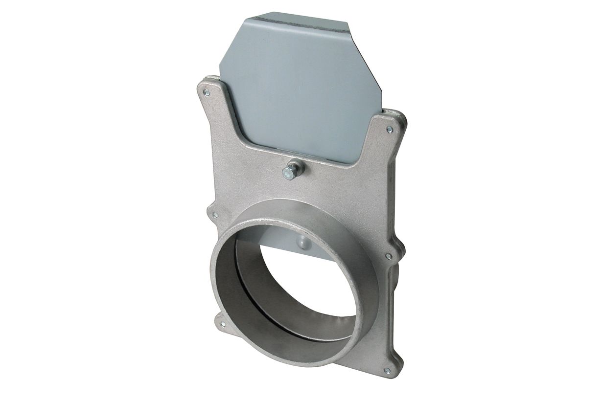 Задвижка ø 100 мм для регулировки и перекрытия потока, алюминий Задвижка ø 100 мм для регулировки и перекрытия потока, алюминий