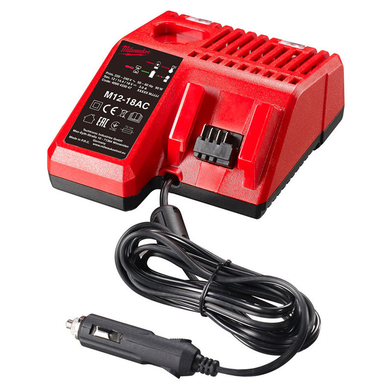 Зарядное устройство (автомобильное) Milwaukee M12-M18 AC Зарядное устройство (автомобильное) Milwaukee M12-M18 AC