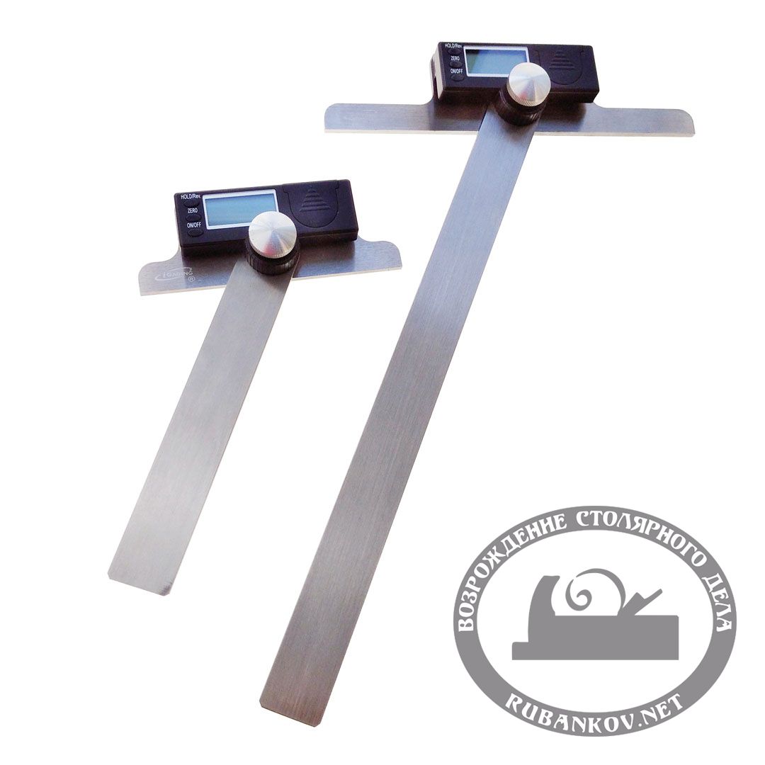 Угломер электронный Т-образный iGaging, 0-180град, 200*300мм