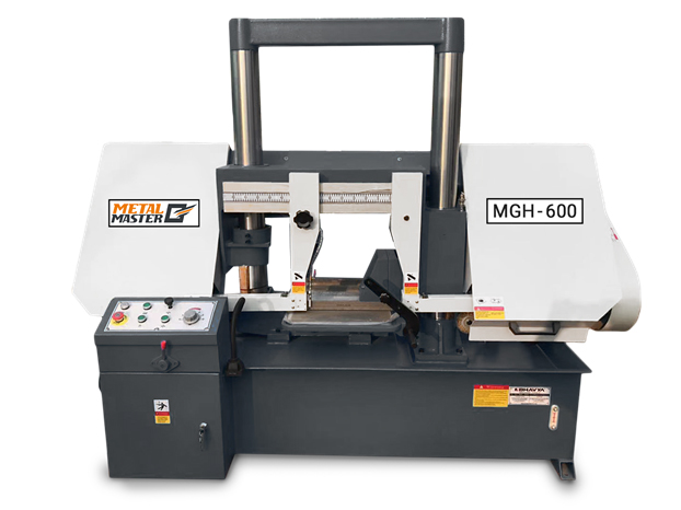 ДВУХКОЛОННЫЙ ПОЛУАВТОМАТИЧЕСКИЙ ЛЕНТОЧНОПИЛЬНЫЙ СТАНОК METAL MASTER MGH-600
