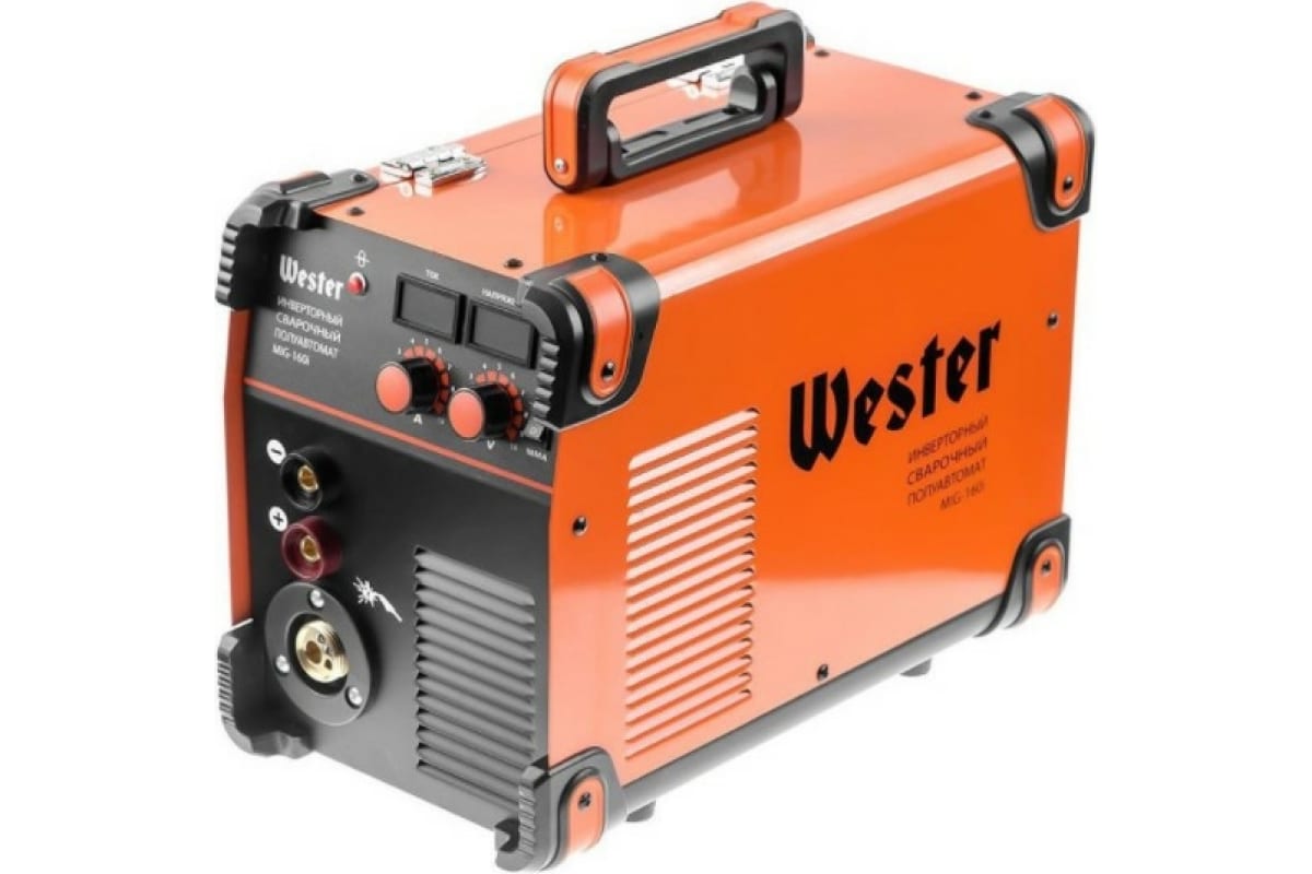 Сварочный инверторный полуавтомат WESTER MIG-160i MIG/MAG/MMA 40-160A 0.6-1.2 мм евроразьем