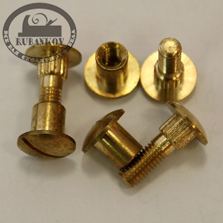 Крепёж для рукояти пилы, латунь