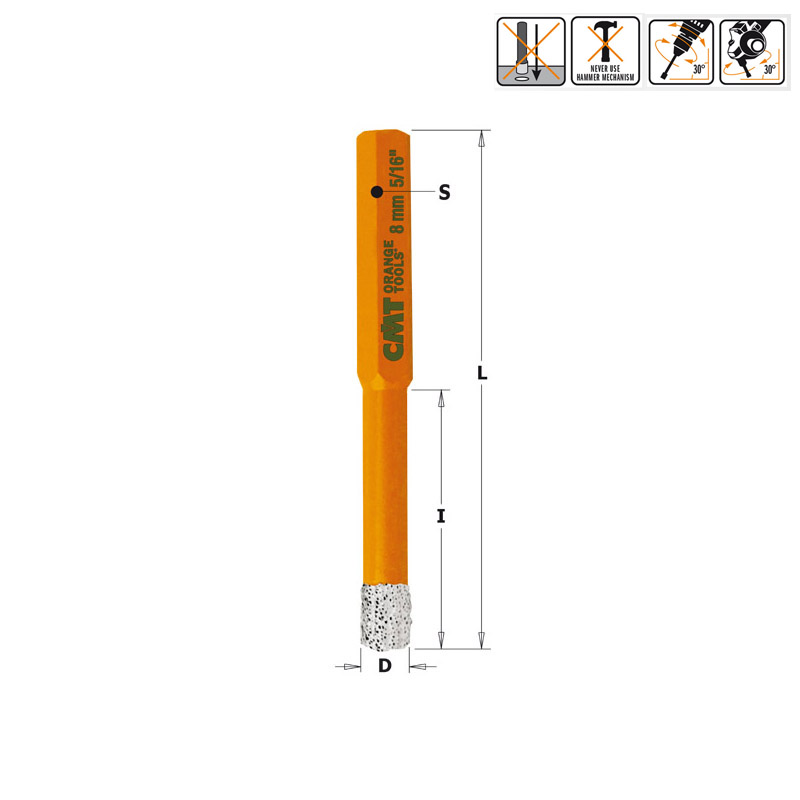 Коронка DIA d=10 CMT 552-010