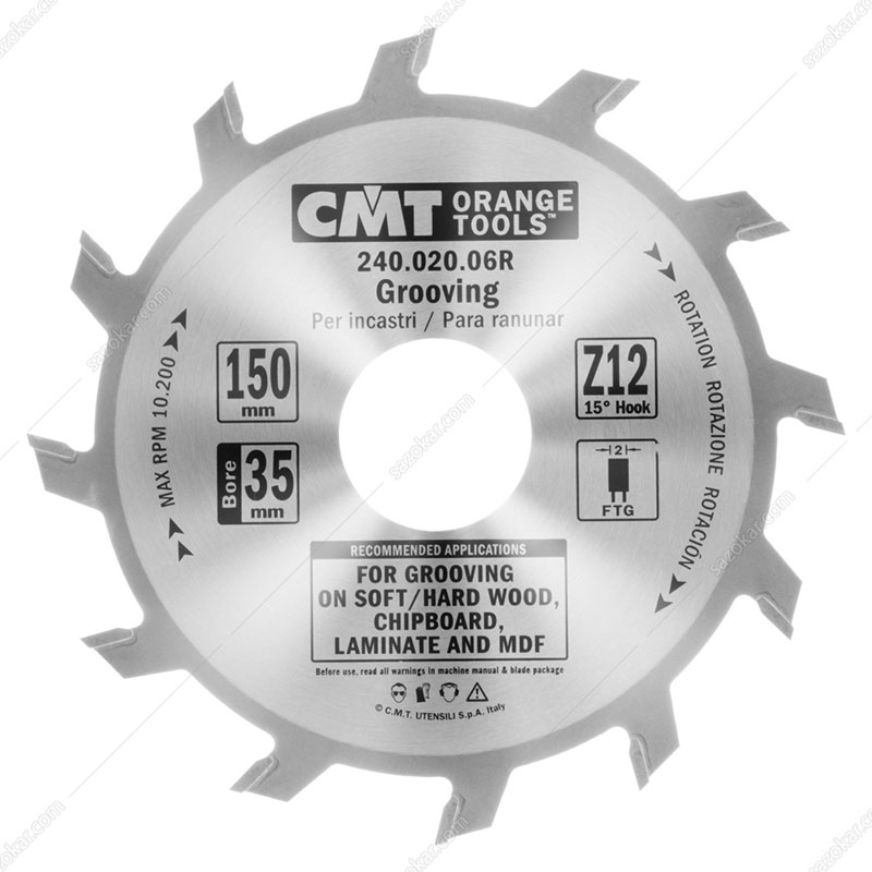 Диск пильный 180x35x3,0/2,0 15° FLAT Z=18 CMT 240.030.07R