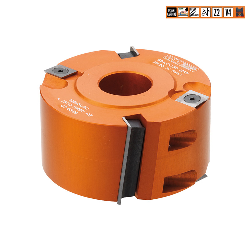 Фреза четвертная F=40 D=125x50 насадная (алюм.) смен.ножи HM (кейс) CMT 694.125.40