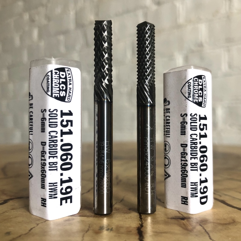 Фрезы 151.060.19E и 151.060.19D CMT Solid Surface and Fiberglass Bit