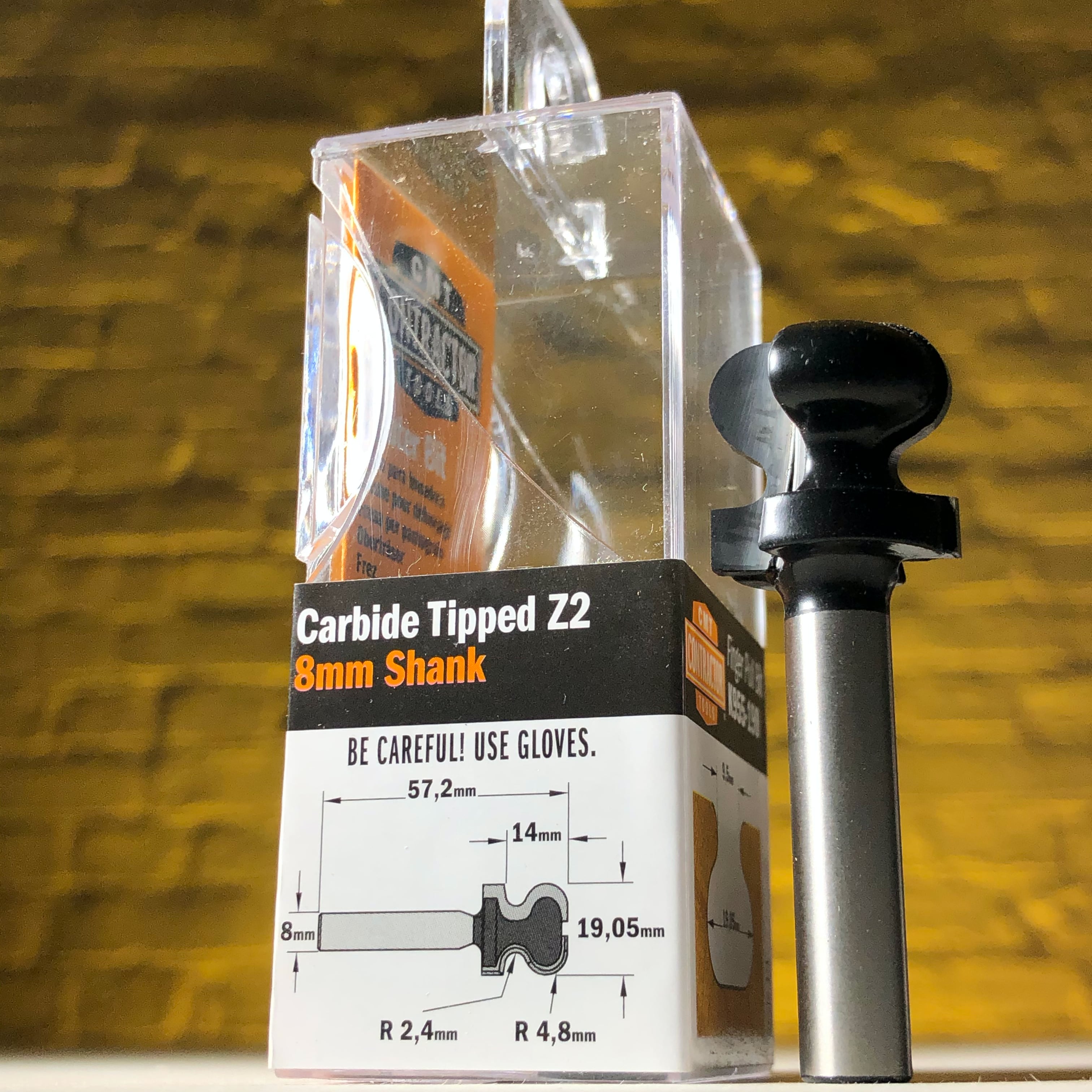 Фреза концевая CMT-contractor профильная (Ручка) S=8 D=19,05x19,05 CMT-Contractor K955-190