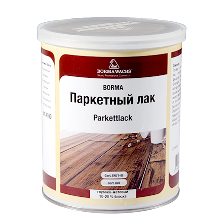 Лак для паркета ПУ 1К Borma Parkettlack