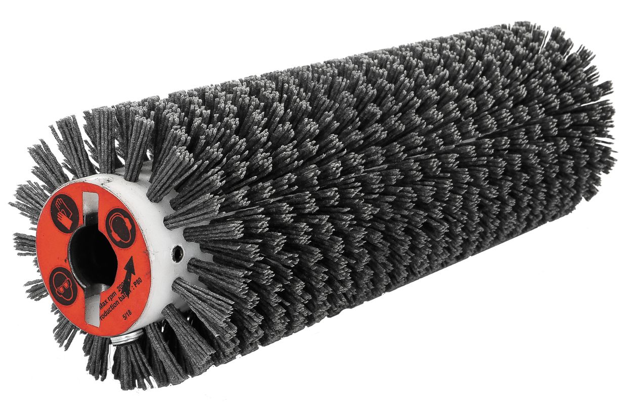 Брашировальная щетка валик Ø130х410 мм, ворс полимерно-абразивный P80, универсальная для JET JWDS-1632; JWDS-1836; JWDS-2244 и PM2244