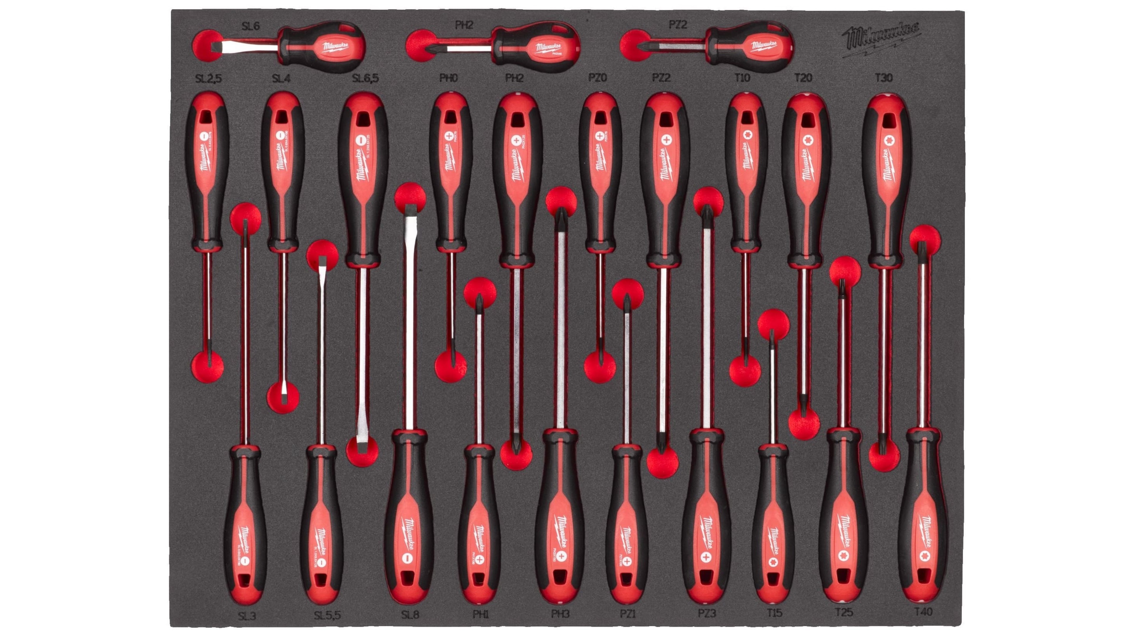 Ложемент Milwaukee с трехгранными отвертками - 23 ед. (1 шт)