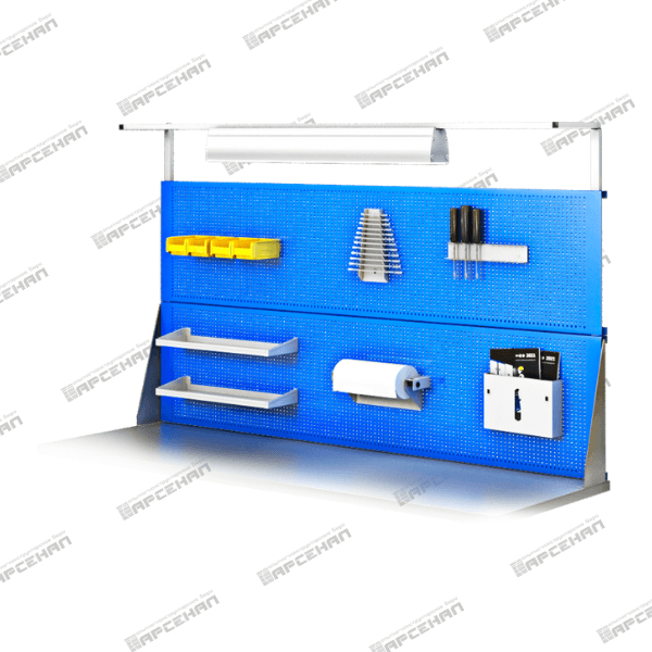 Экран двойной с держателем освещения 2000х1220х30мм 