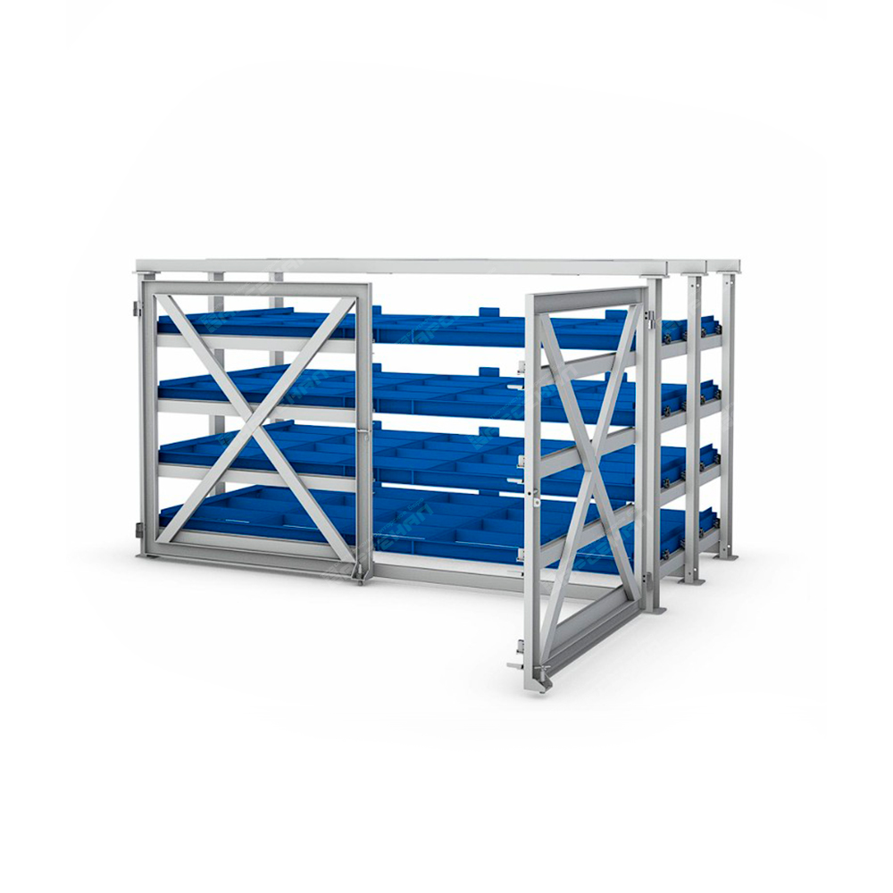 Стеллаж для хранения листового металла  5 платформ