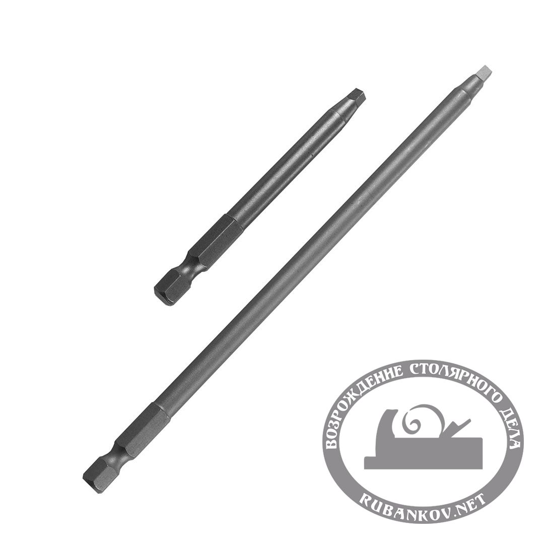 Комплект из 2х бит 76мм и 152 мм Kreg Jig, квадратный шлиц #2