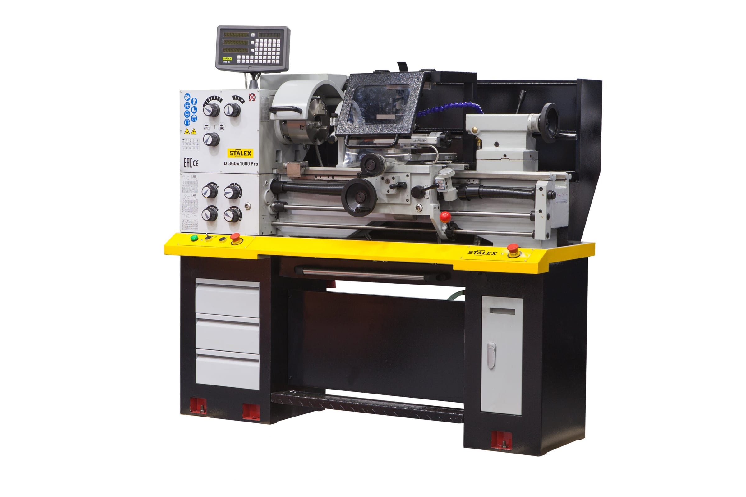 Токарно-винторезный станок, зона обработки 360х1000 мм с УЦИ, 380В Stalex C0636N/1000/1