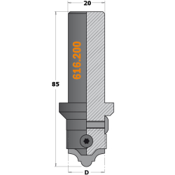 Нож твердосплавный для 616.000 CMT 616.016