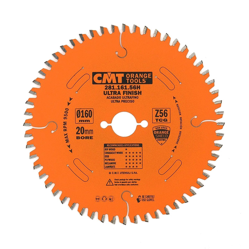 Диск пильный 160х2,2/1,6х20 Z=56 TCG -3°NEG CMT 281.161.56H