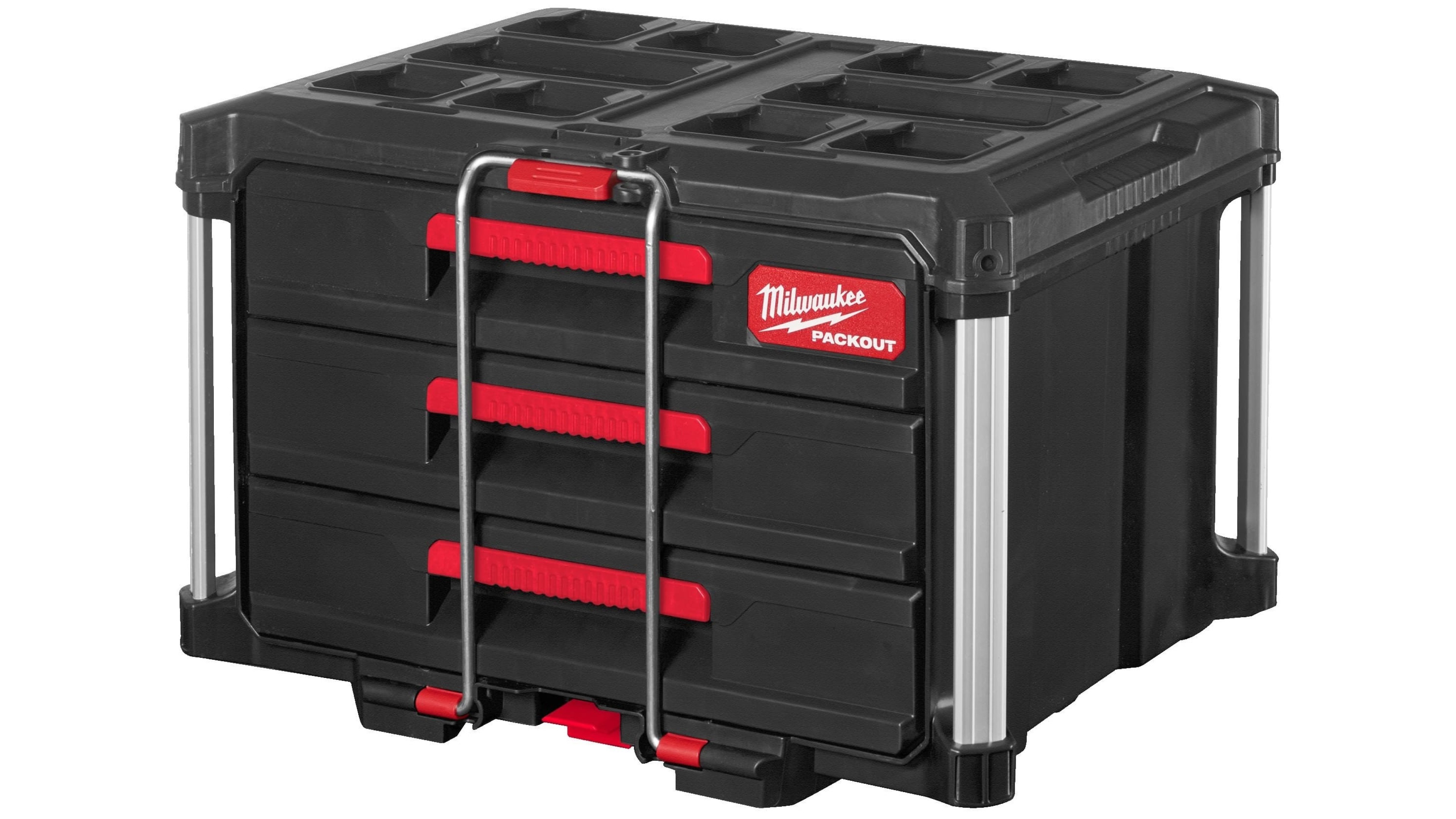 Ящик Milwaukee PACKOUT с 3-мя выдвижными отсеками Ящик Milwaukee PACKOUT с 3-мя выдвижными отсеками