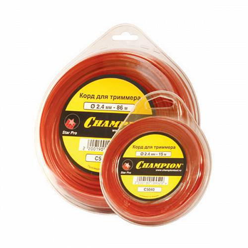 Мононить для триммера сечение звездочка Champion C5039 - Championtool