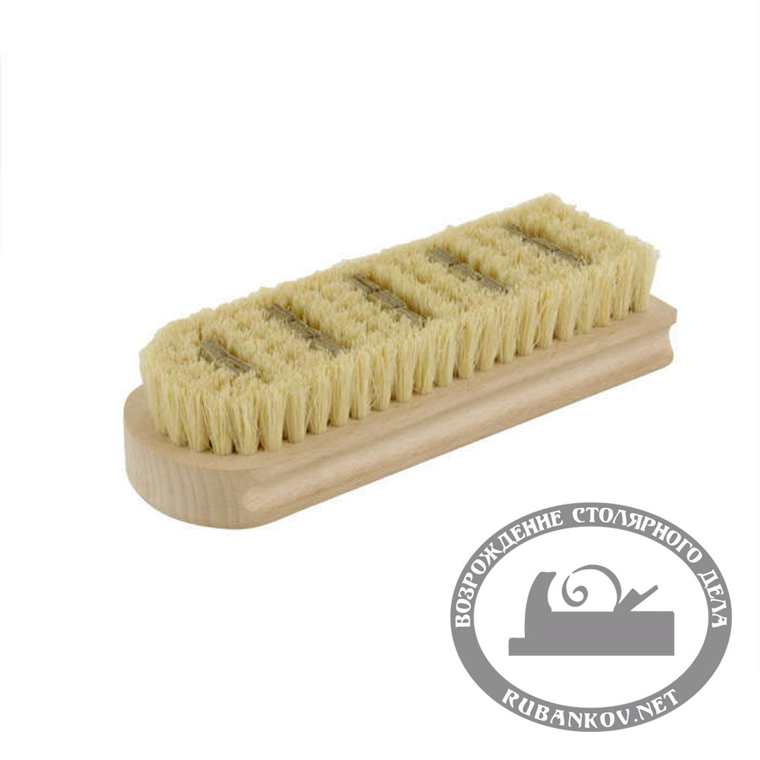 Щётка для полировки с кожаными вставками, 175*60 мм