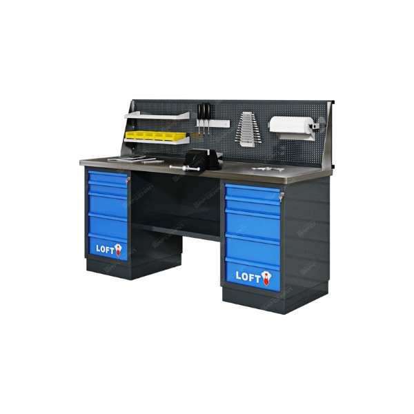 Верстак LOFT 1,9 м с 2 инструментальными тумбами