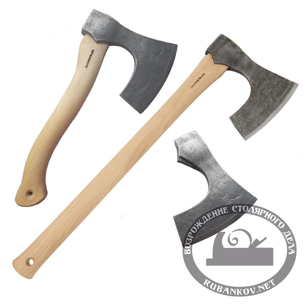 Топор кованый ПЕТРОГРАДЪ, Рославль X, прямая рукоять