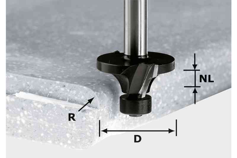 Скругляющая фреза HW R3/D22 ss S12