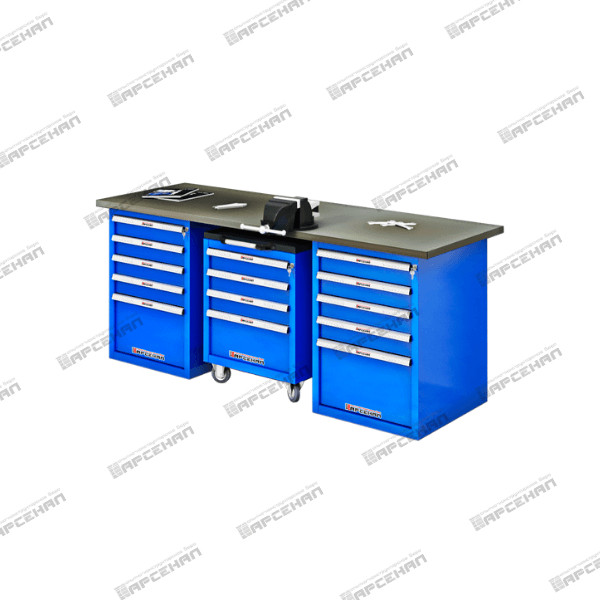 Верстак трехтумбовый «TRIUMF-Medium» ВТ.М-20G-55.4LR