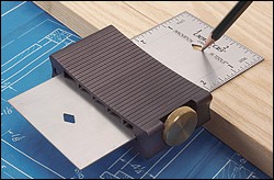 Угольник Veritas Sliding Square, с выдвигающейся линейкой 100*70мм