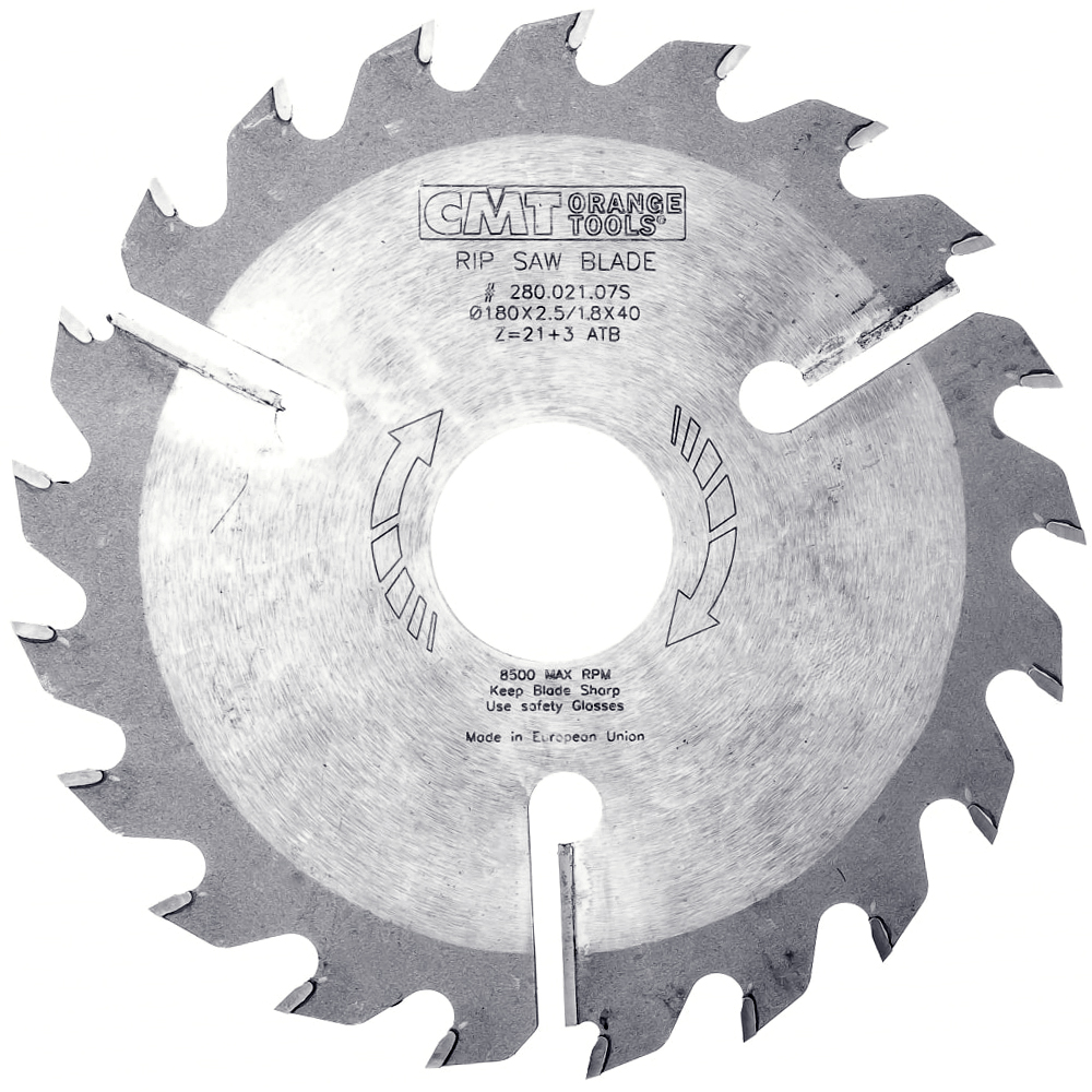 Диск пильный 180x40x2,5/1,8 18° FLAT Z=21+3 CMT 280.021.07S